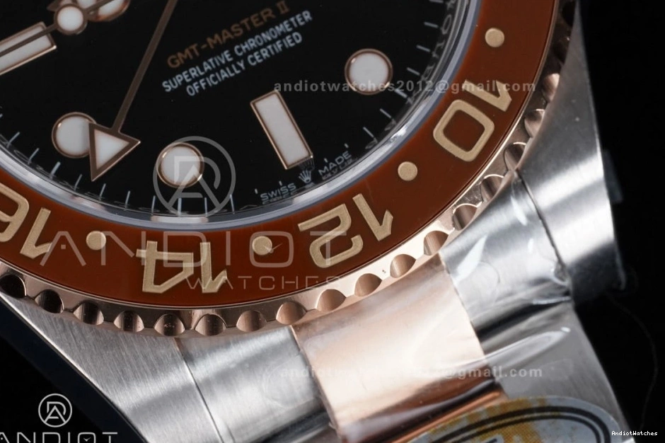 SS SH3285 New Best RG Edition 855 126711 CHNR V 1:1 GMT SS on ARF FastDry Bracelet 904L Master II 1222